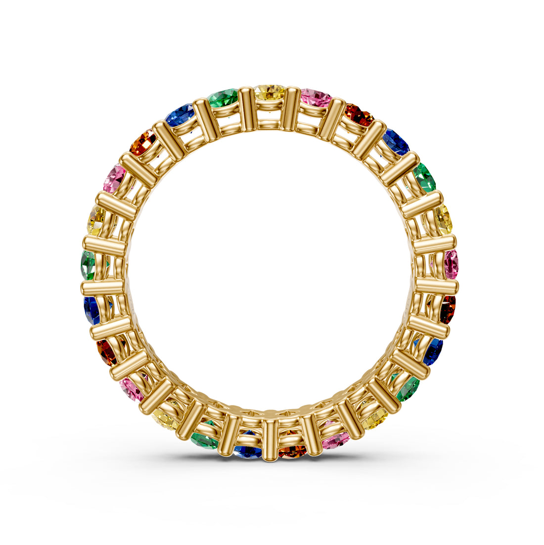 Sapphire Band Ring in Yellow Gold