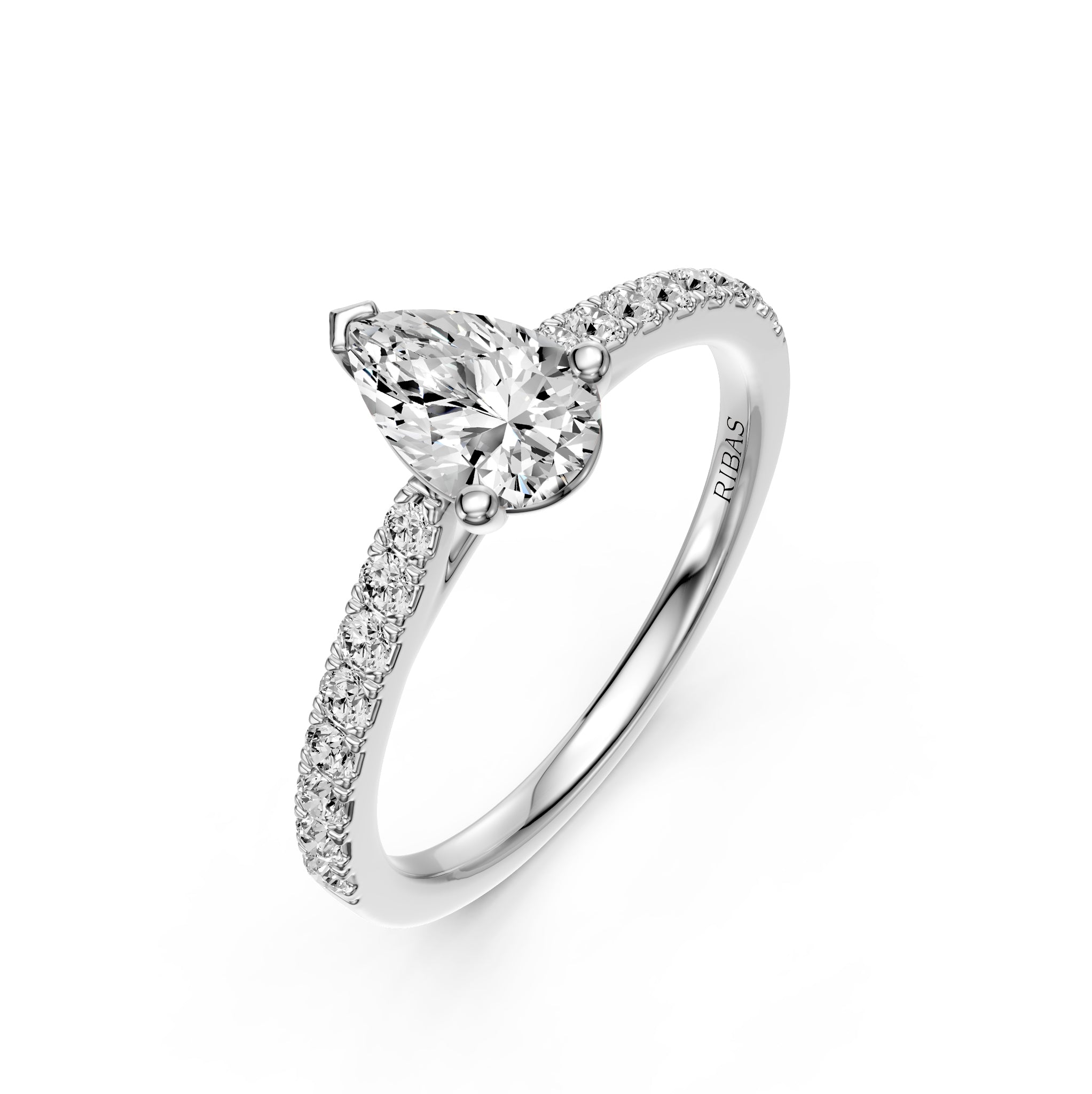 Diamond Ring in White Gold