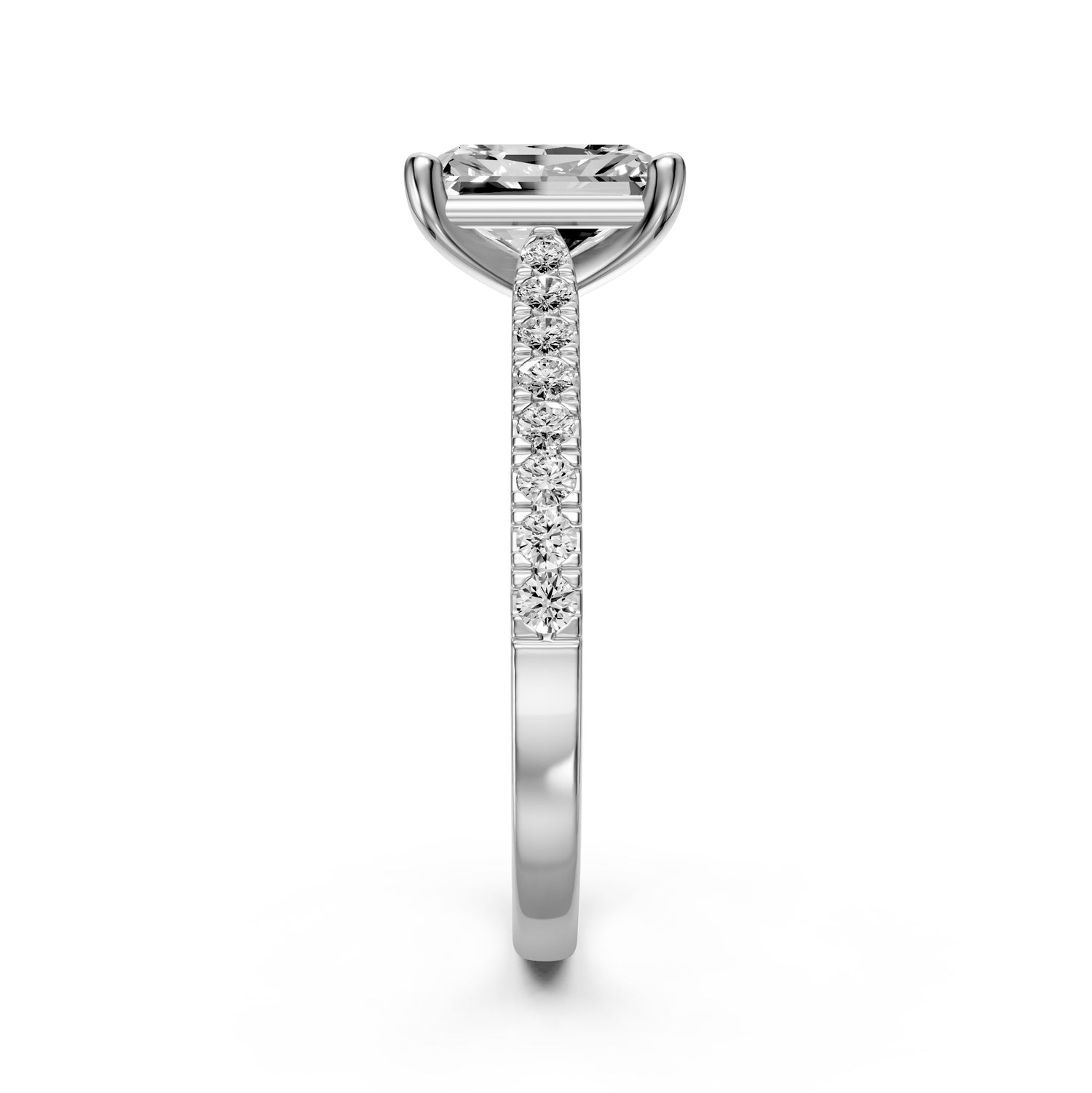 Diamond Ring in White Gold