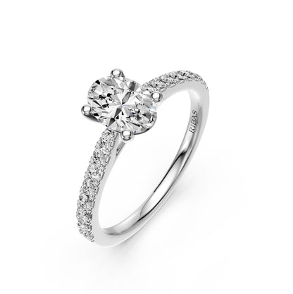 Diamond Ring in White Gold