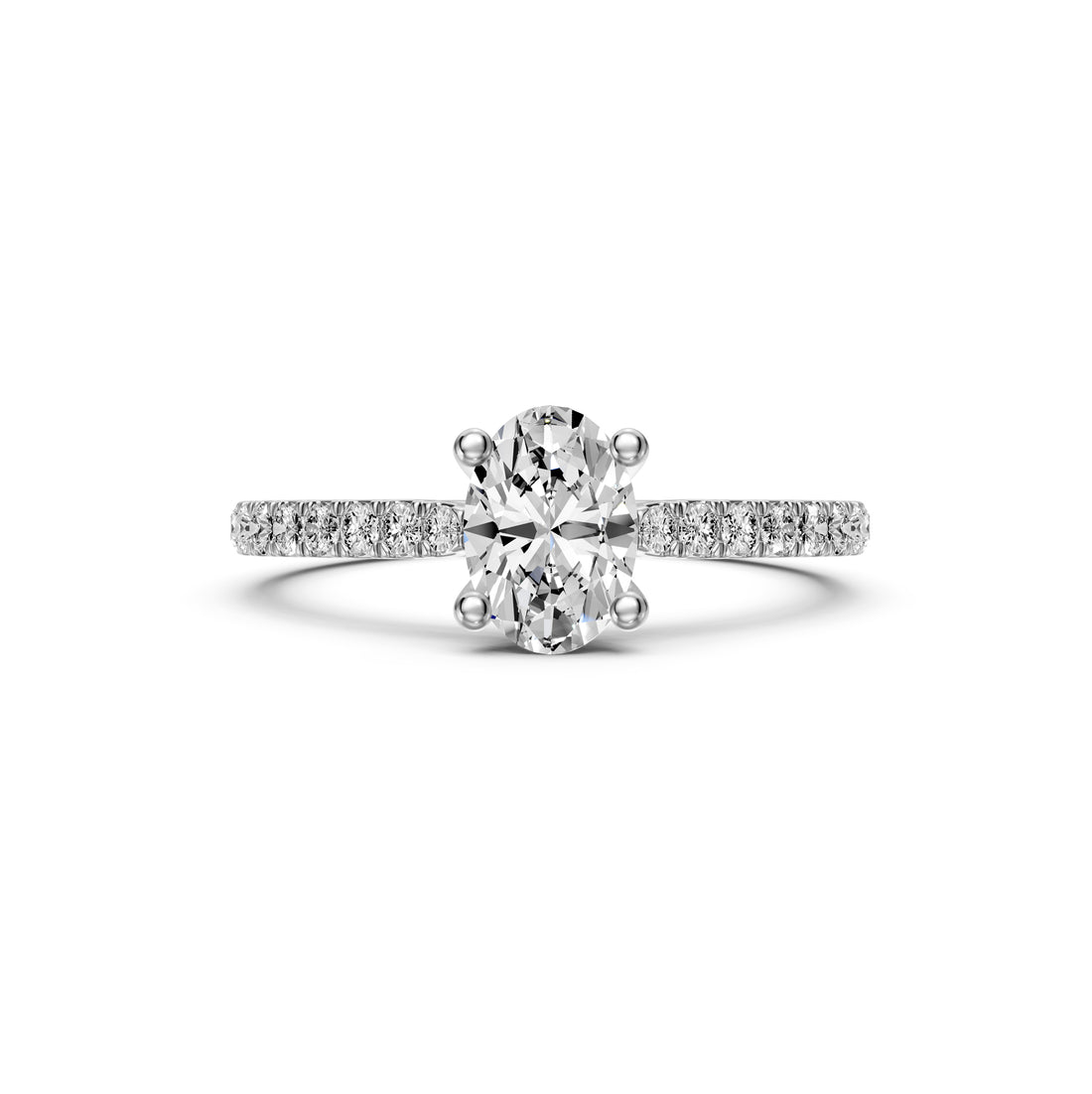 Diamond Ring in White Gold