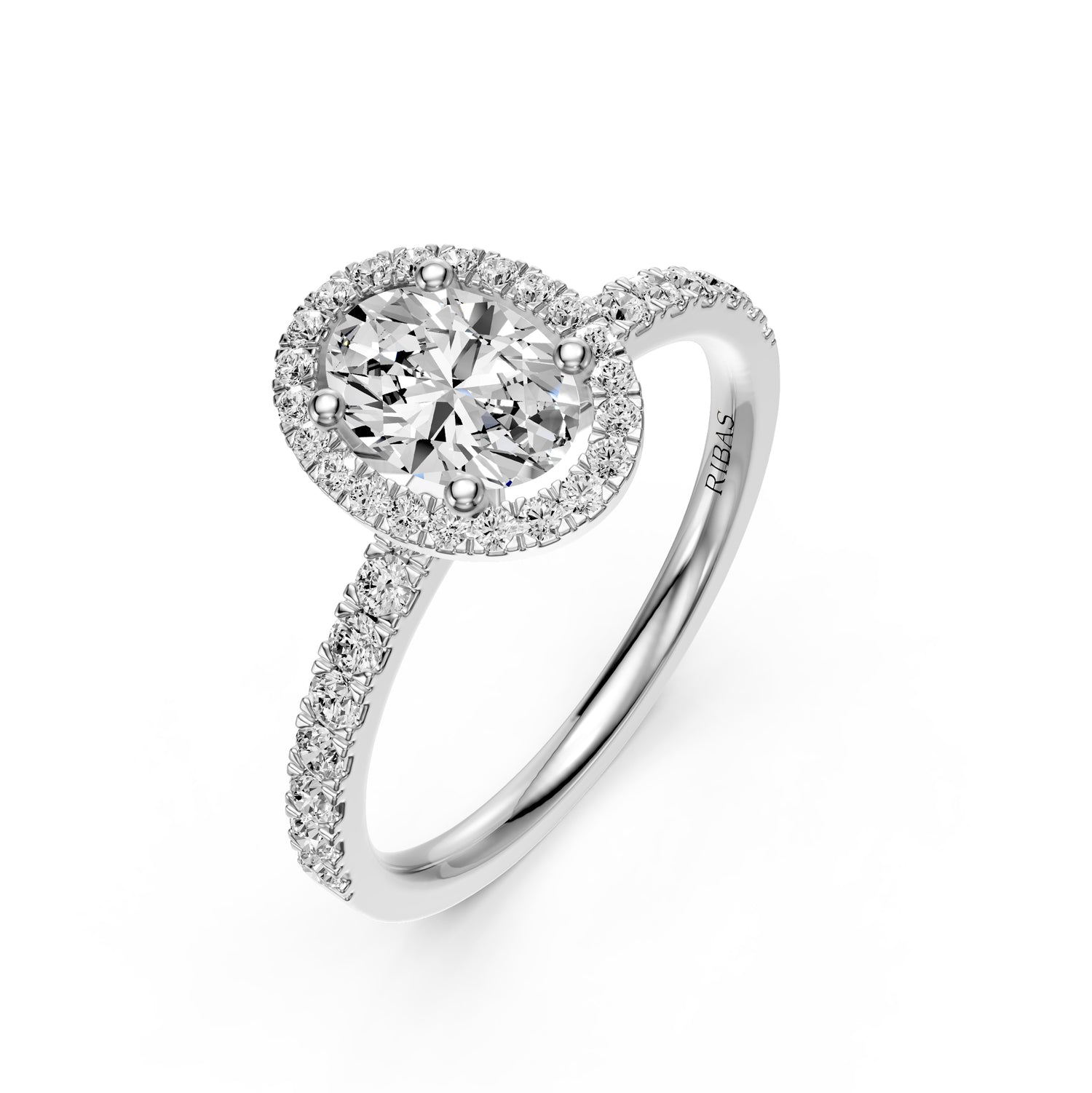 Diamond Ring in White Gold