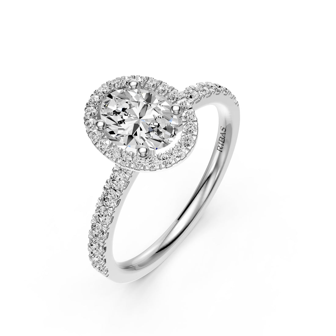 Diamond Ring in White Gold