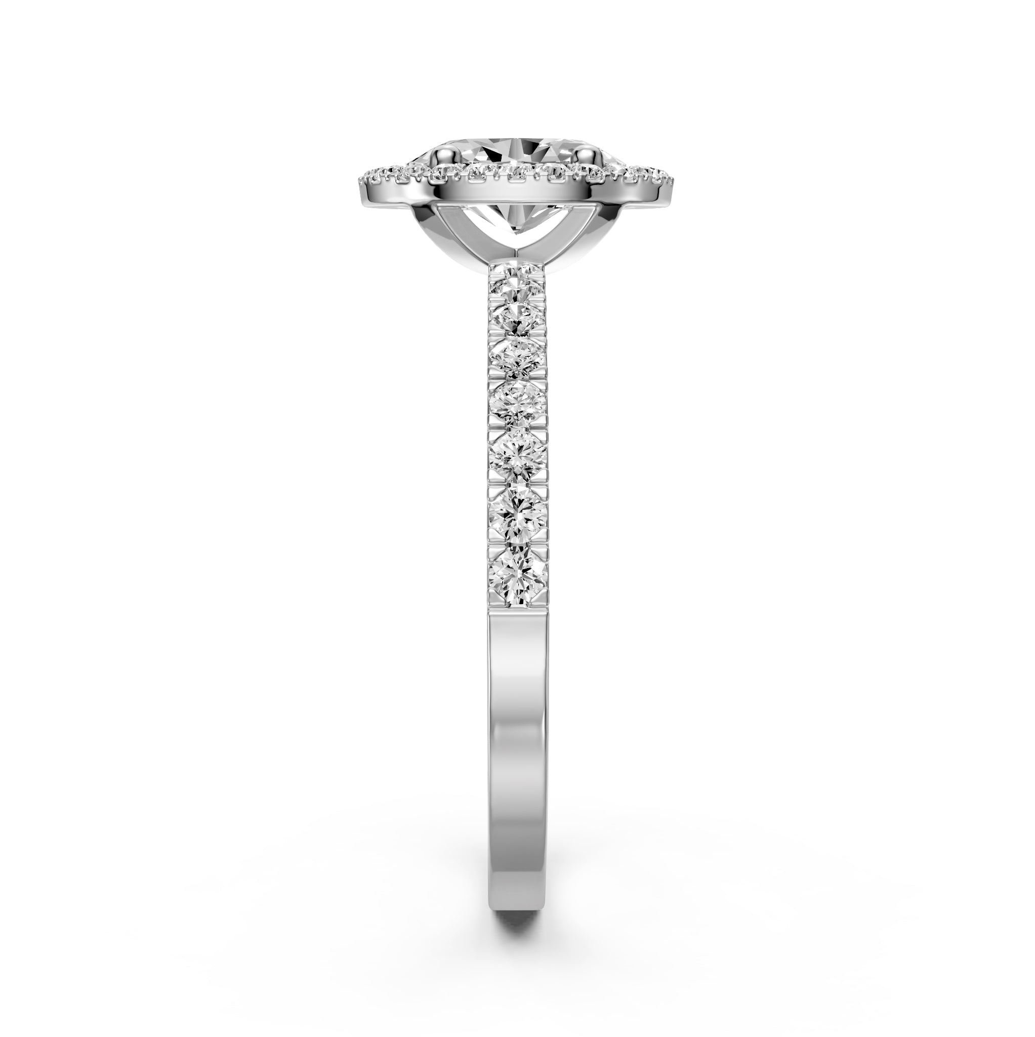 Diamond Ring in White Gold