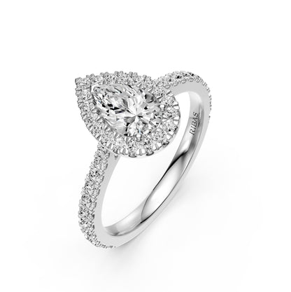 Diamond Ring in White Gold