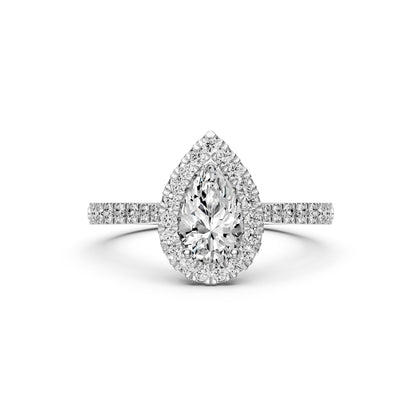 Diamond Ring in White Gold
