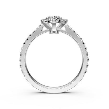 Diamond Ring in White Gold