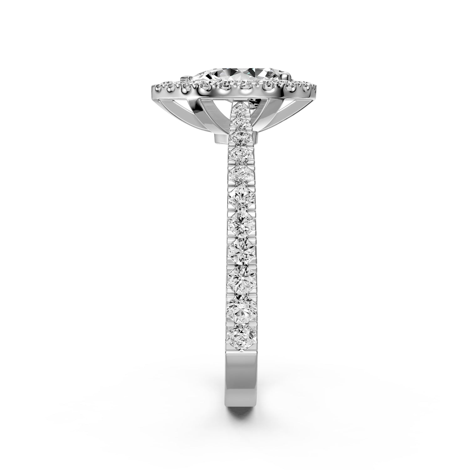 Diamond Ring in White Gold