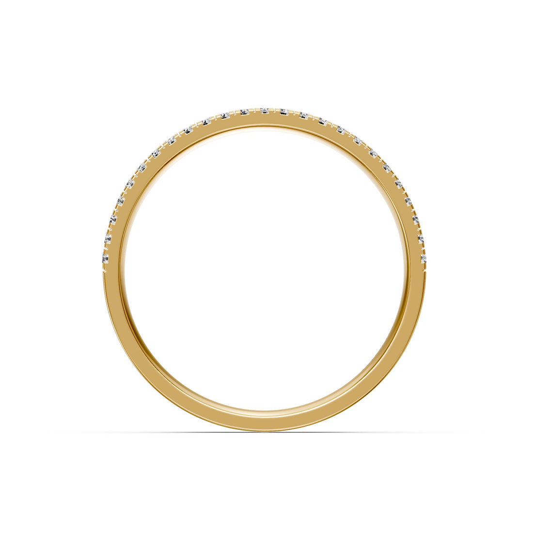 Diamond Band Ring in Yellow Gold