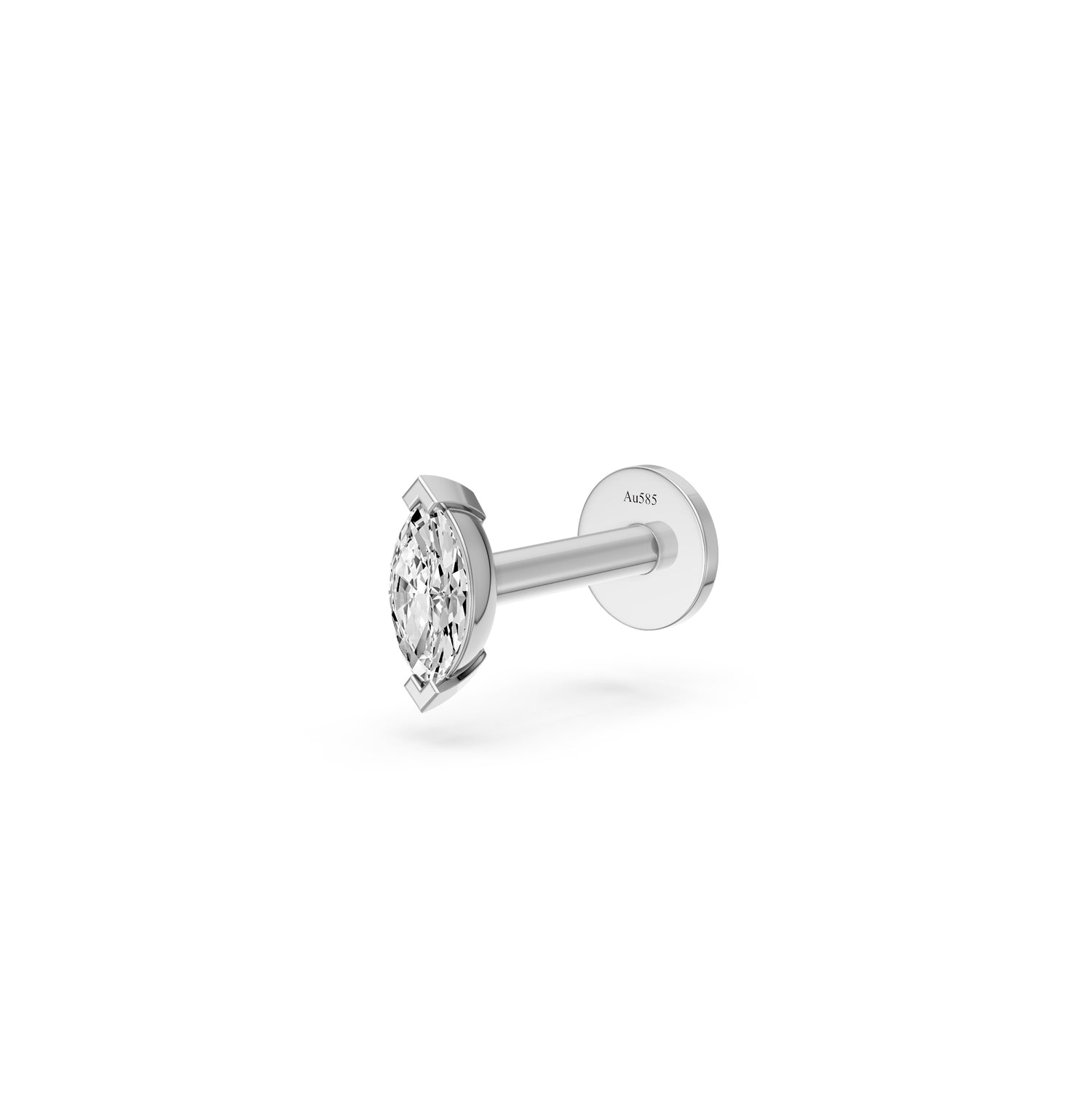 Diamond Piercing in White Gold