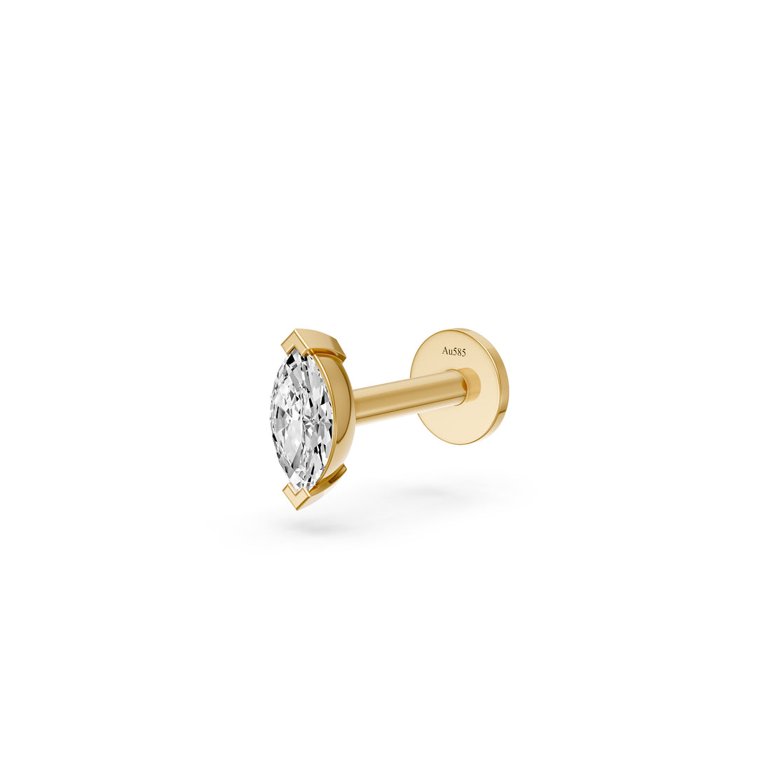 Diamond Piercing in Yellow Gold