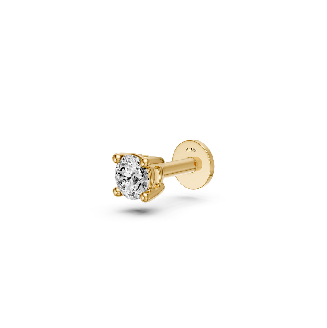 Diamond Piercing in Yellow Gold