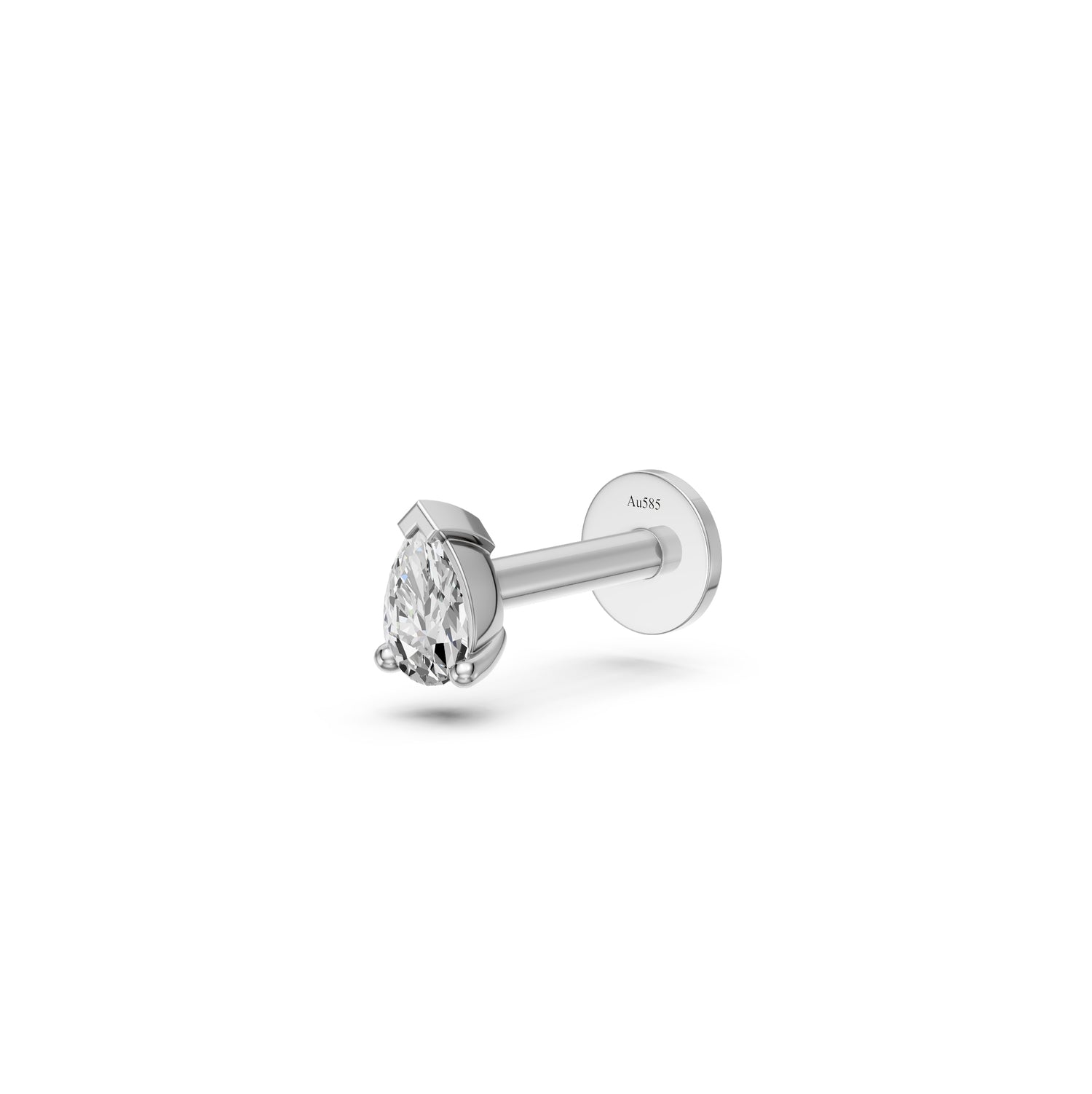 Diamond Piercing in White Gold