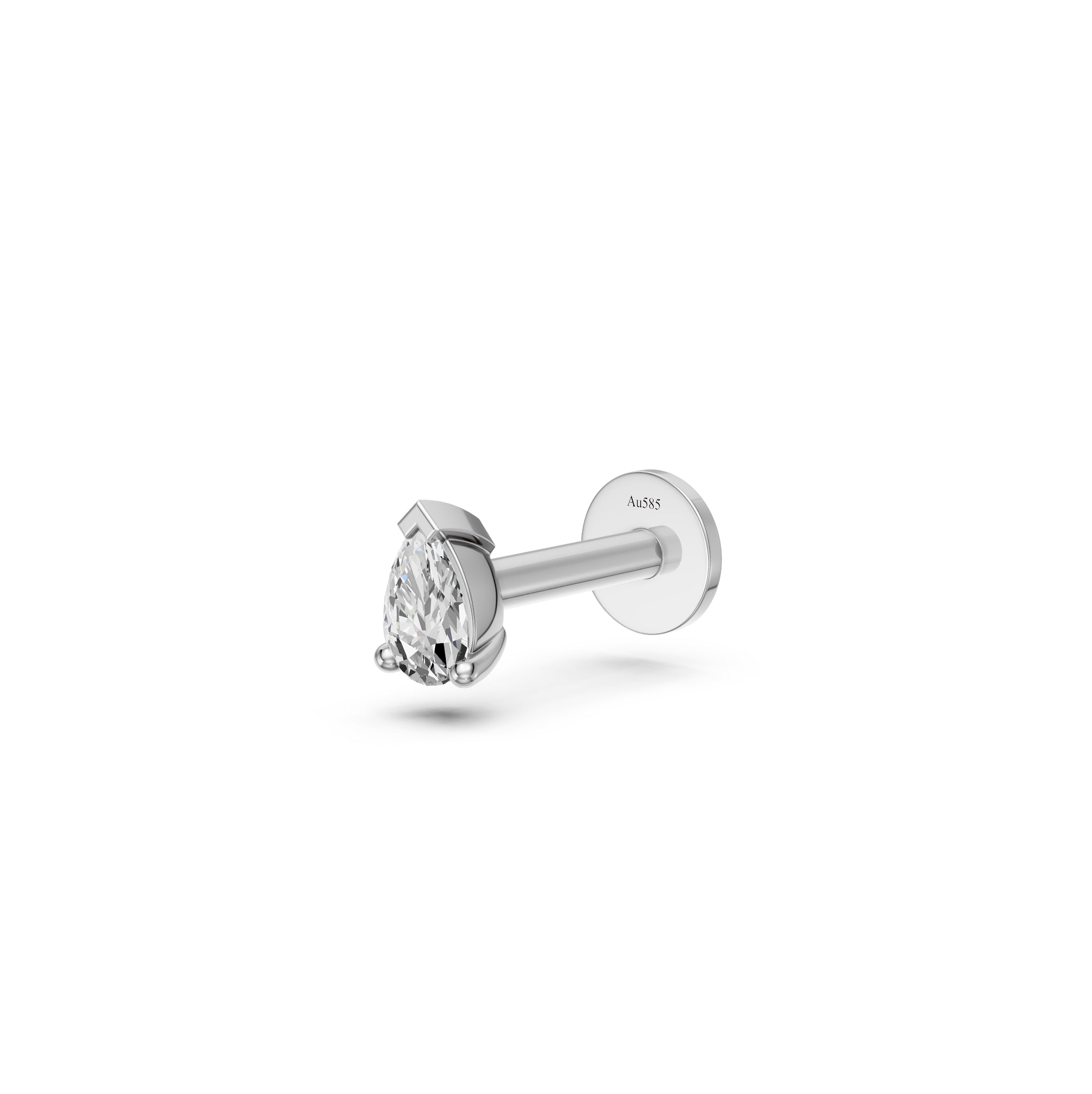 Diamond Piercing in White Gold