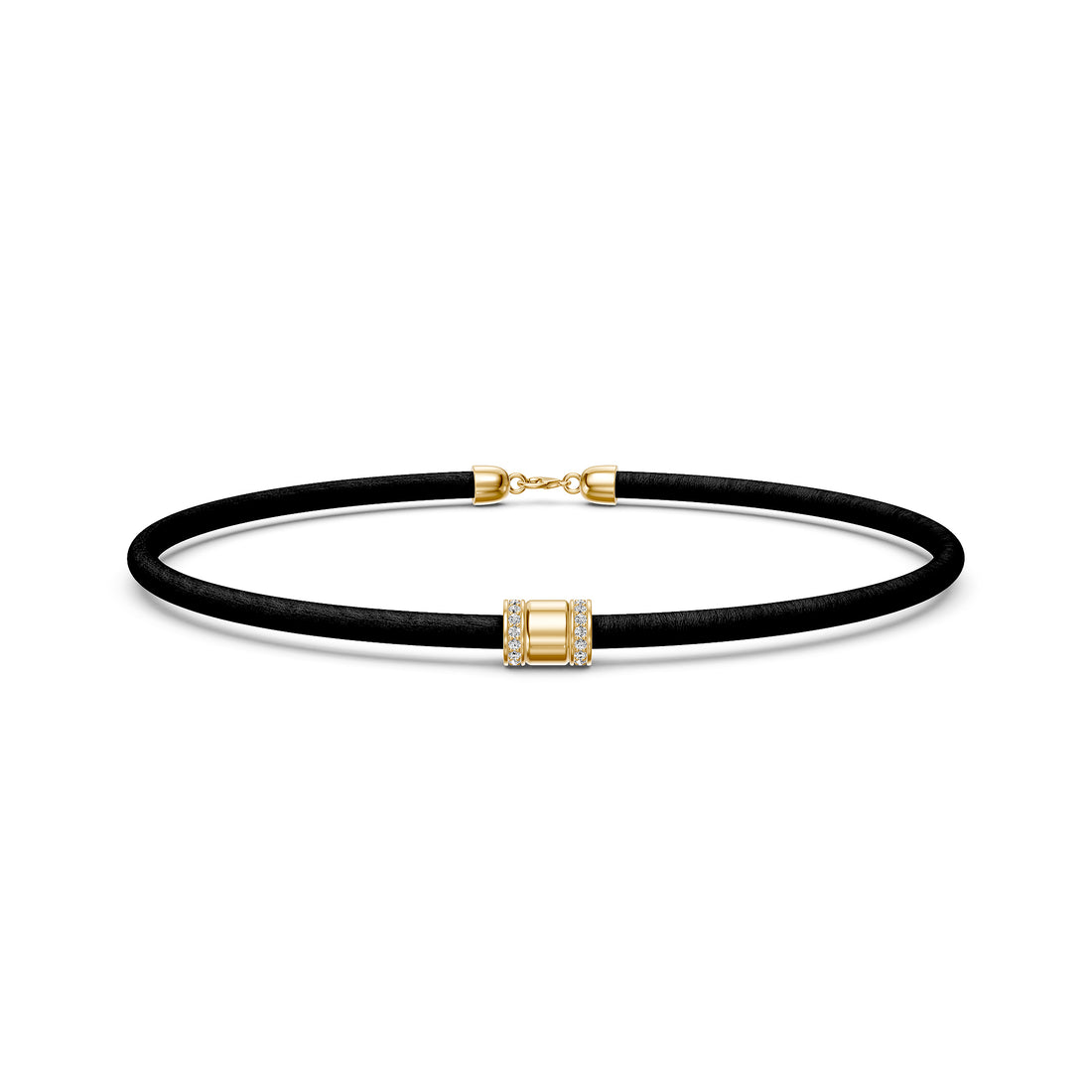 Leather Diamond Bracelet