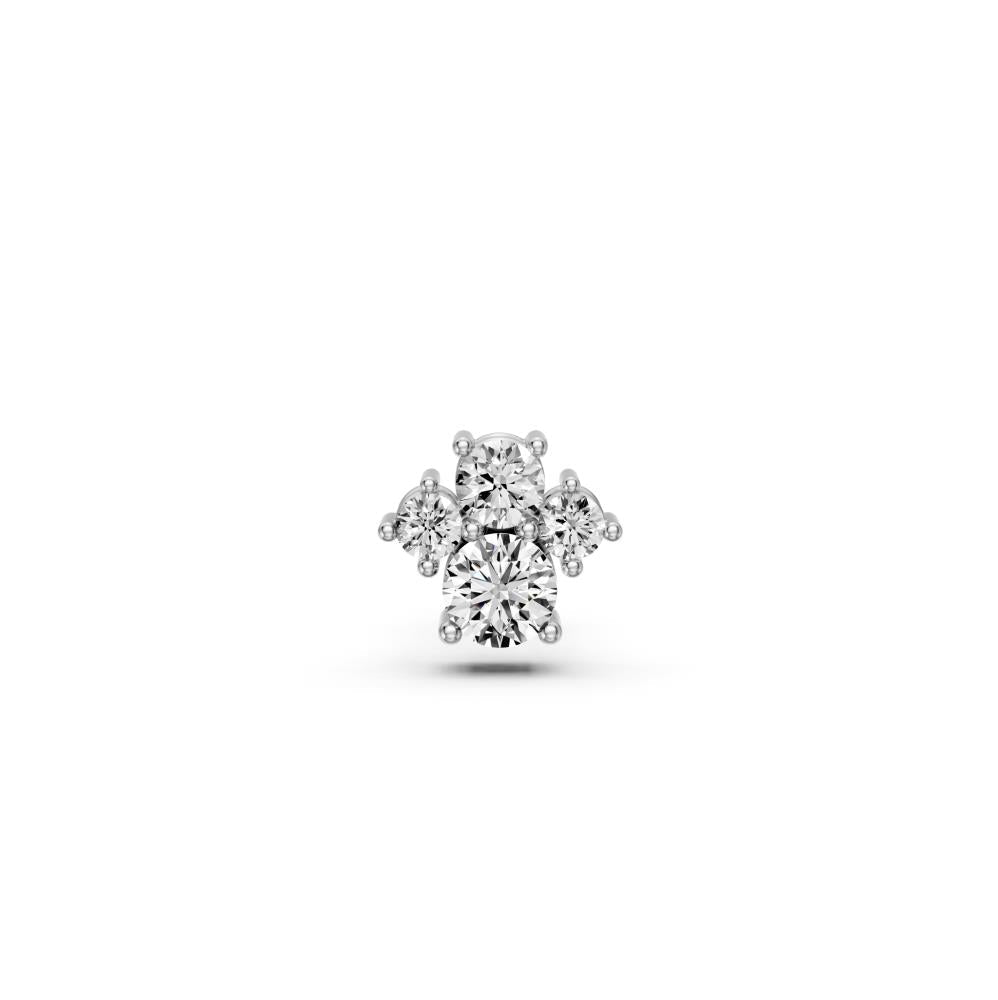 Diamond Piercing in White Gold