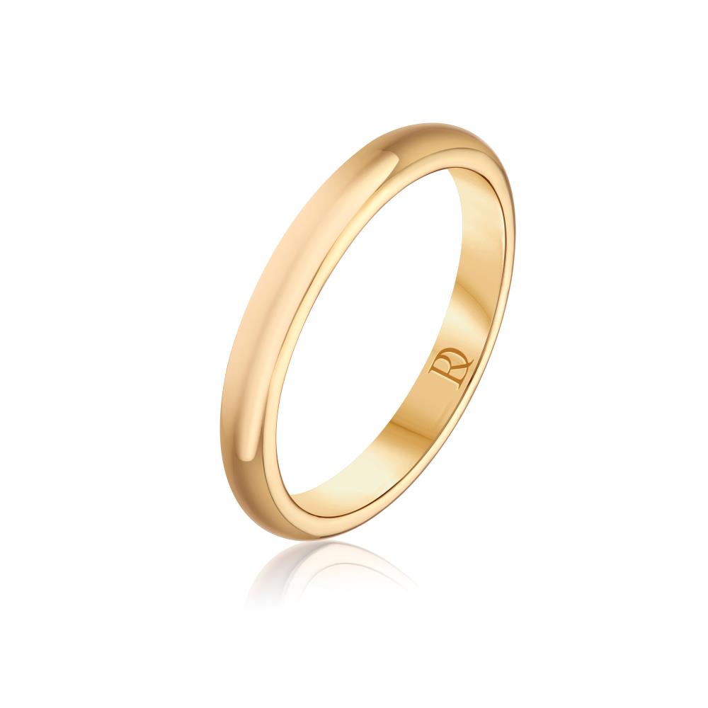 Wedding Band Ring in Yellow Gold - Slim