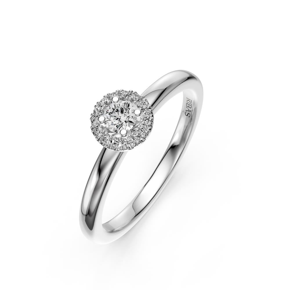 Diamond Ring in White Gold