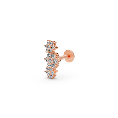 Diamond Piercing in Rose Gold