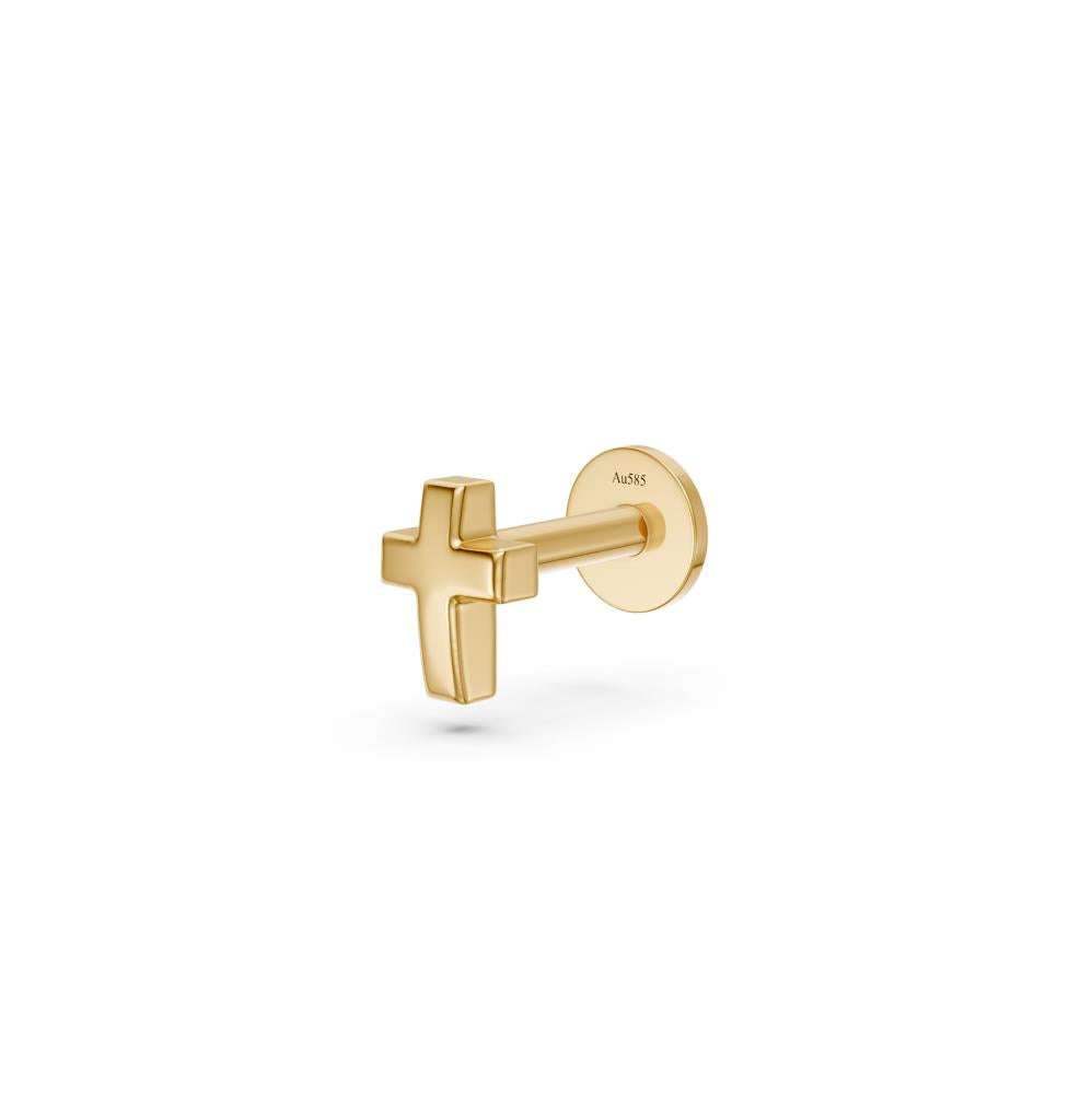 Star Piercing in Yellow Gold