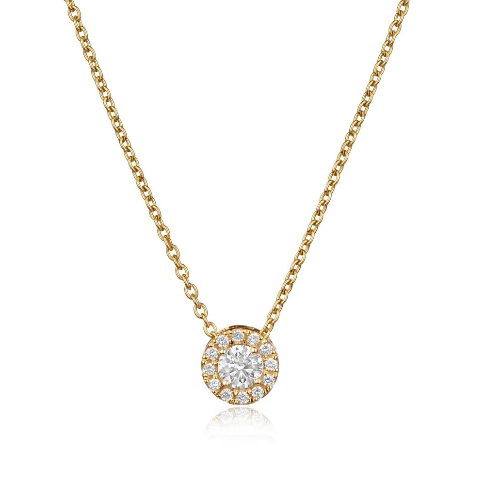 Diamond Necklace in Yellow Gold