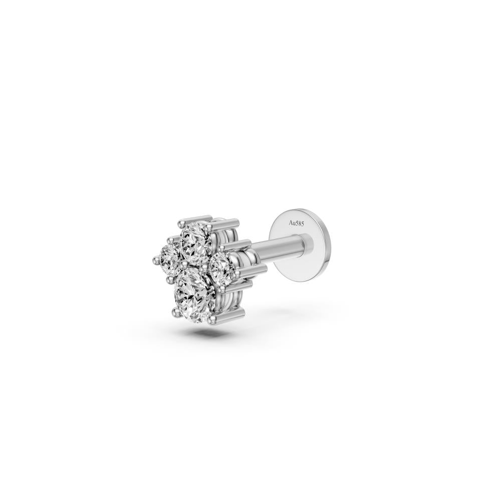 Diamond Piercing in White Gold