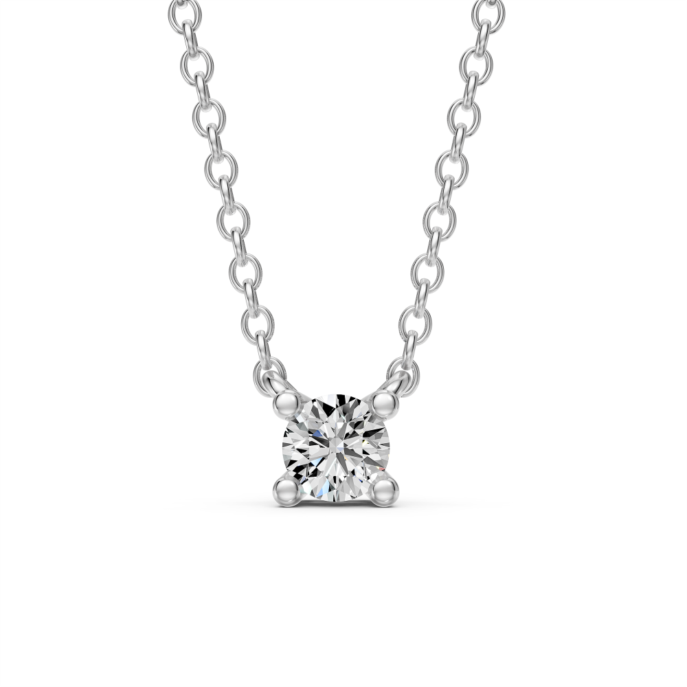 Diamond Necklace in White Gold