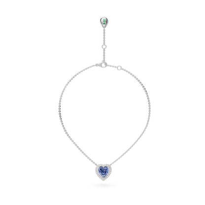 White Gold Necklace with Spinel Stone