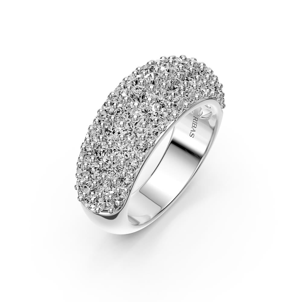 Diamond Ring in White Gold - Grand
