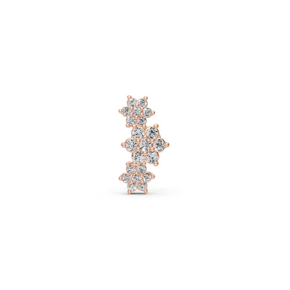 Diamond Piercing in Rose Gold
