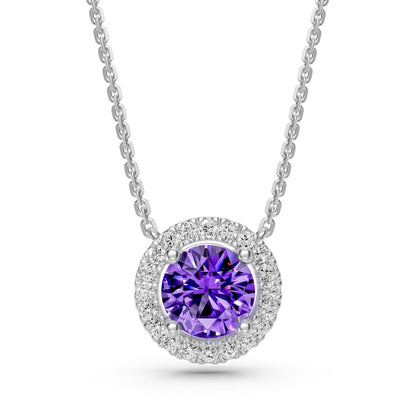 White Gold Necklace with Tanzanite Stone