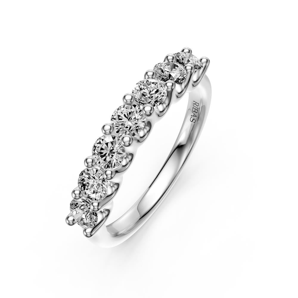 Diamond Ring in White Gold - Slim