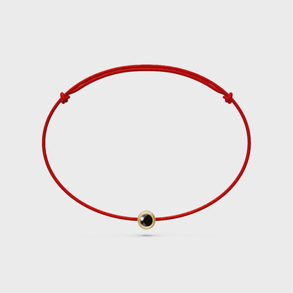 String bracelet with Diamond in Yellow Gold
