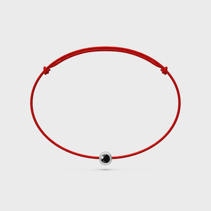 String bracelet with Diamond in White Gold